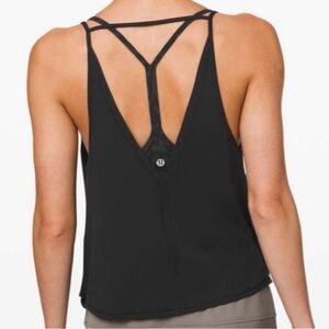 lululemon Reversible Drape Black Tank | Size 4 + XS/S